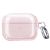  Clear TPU Protective Case for AirPods Pro 2 w/Carabiner - Pink