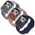 Silicone Apple Watch Band for 38mm, 40mm, 41mm - Beige, Light Gray & Navy Blue - 3 Pack