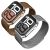 Stainless Steel Loop Apple Watch Band for 38mm, 40mm, 41mm - Silver & Rose Gold - 2 Pack