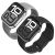 Silicone Apple Watch Band for 42mm, 44mm, 45mm, 49mm - Light Gray & Black - 2 Pack