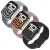 Silicone Apple Watch Band for 42mm, 44mm, 45mm, 49mm - Beige, Light Gray & Black - 3 Pack